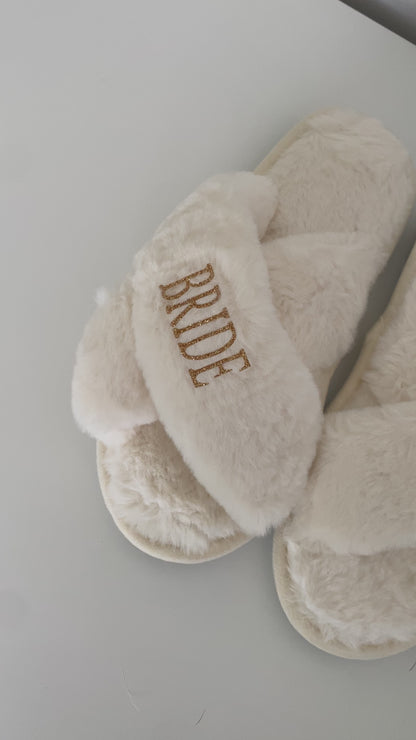 Personalised Bridal Slippers